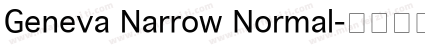 Geneva Narrow Normal字体转换